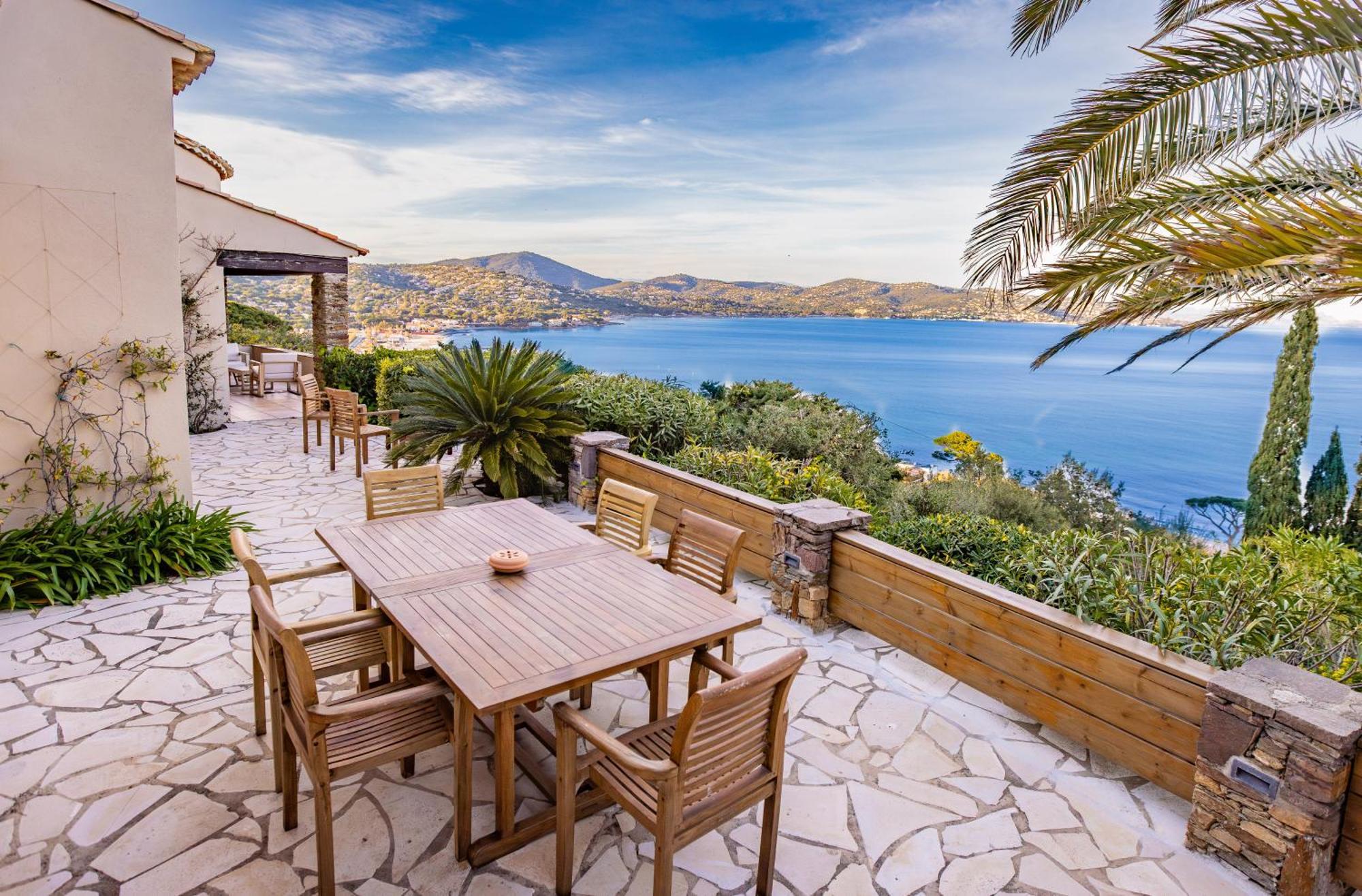Superbe Villa, Incroyable Vue Mer, Piscine Chauffee, Climatisee سانت ماكسيم المظهر الخارجي الصورة